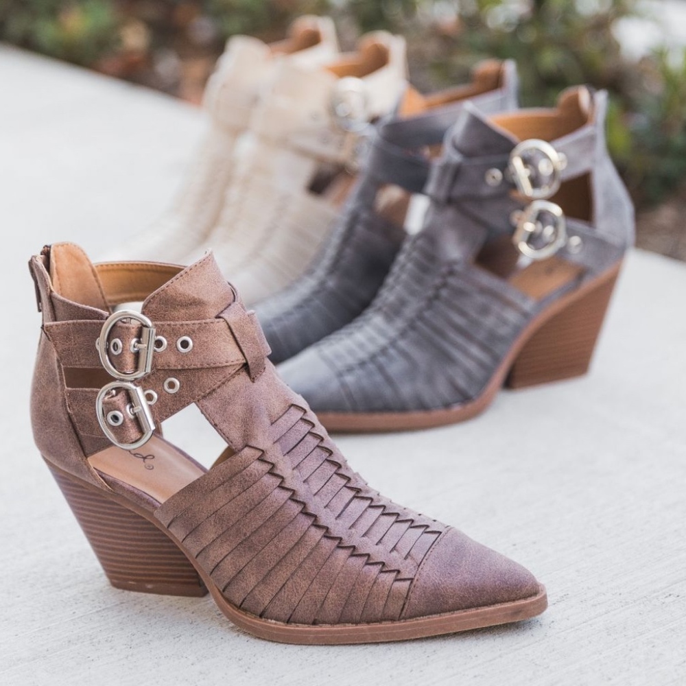PETYON Buckle Bootie - GREY - Picture 2 of 4